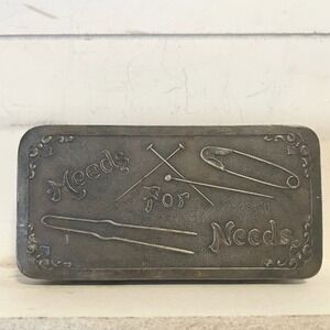 Antique Homan Silverplate Vanity Hairpin Trinket Box Edwardian Heeds for‎ Needs